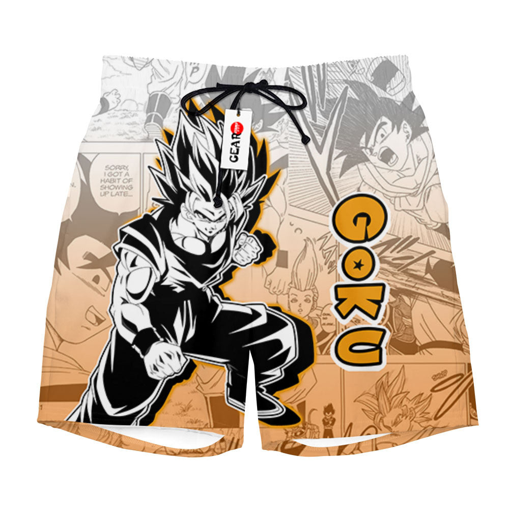 Goku SSJ Beach Shorts Manga Edition