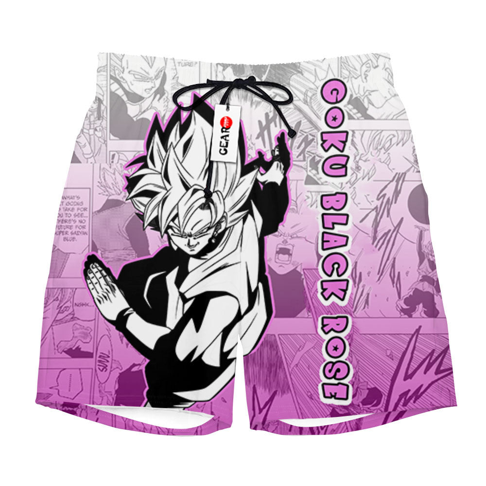 Goku Black Rose Beach Shorts Manga Edition