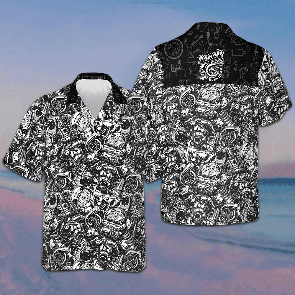 Repair Even Dead Hawaiian Shirt Summer Button Up Shirts Men's Gifts For Cousin - Tazila