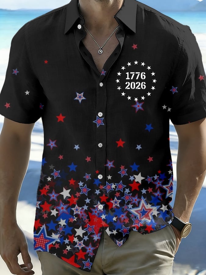USA 250th Anniversary Button Up Shirt 1776 2026 Men Fourth Of July Clothes Best Patriotic Gifts - Tazila