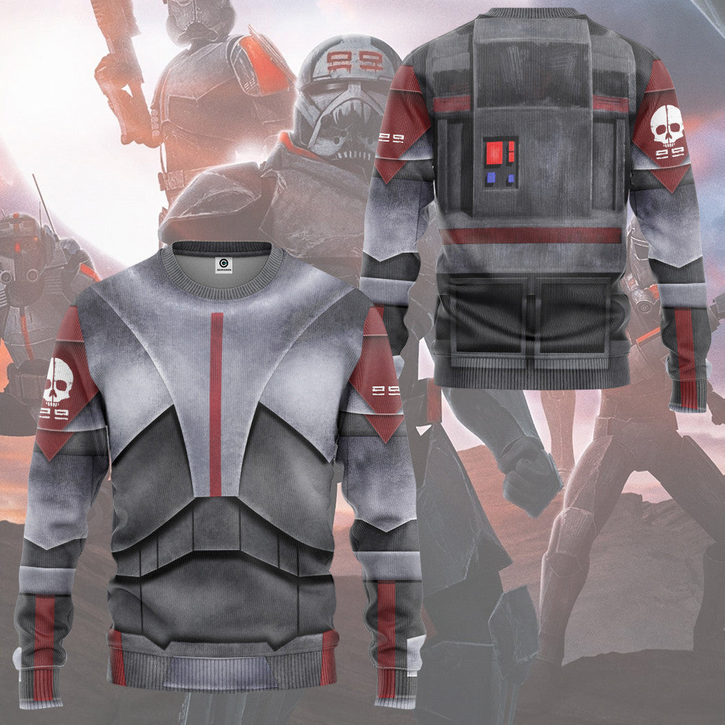 S.W The Bad Batch Armor - Cosplay Costume Hoodie QT308963