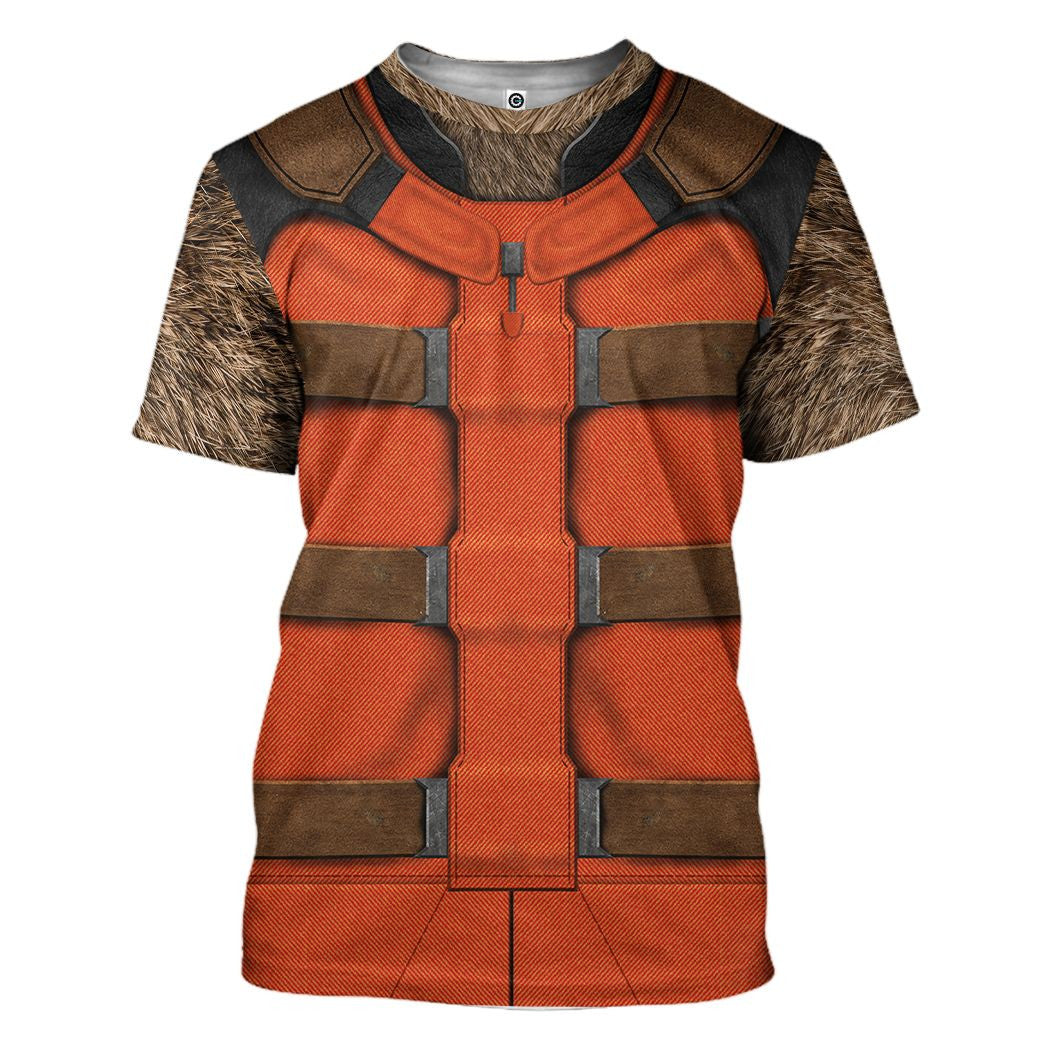 Guardian Of The Galaxy Rocket Racoon Cosplay Costume Tshirt Hoodie QT207255Tf