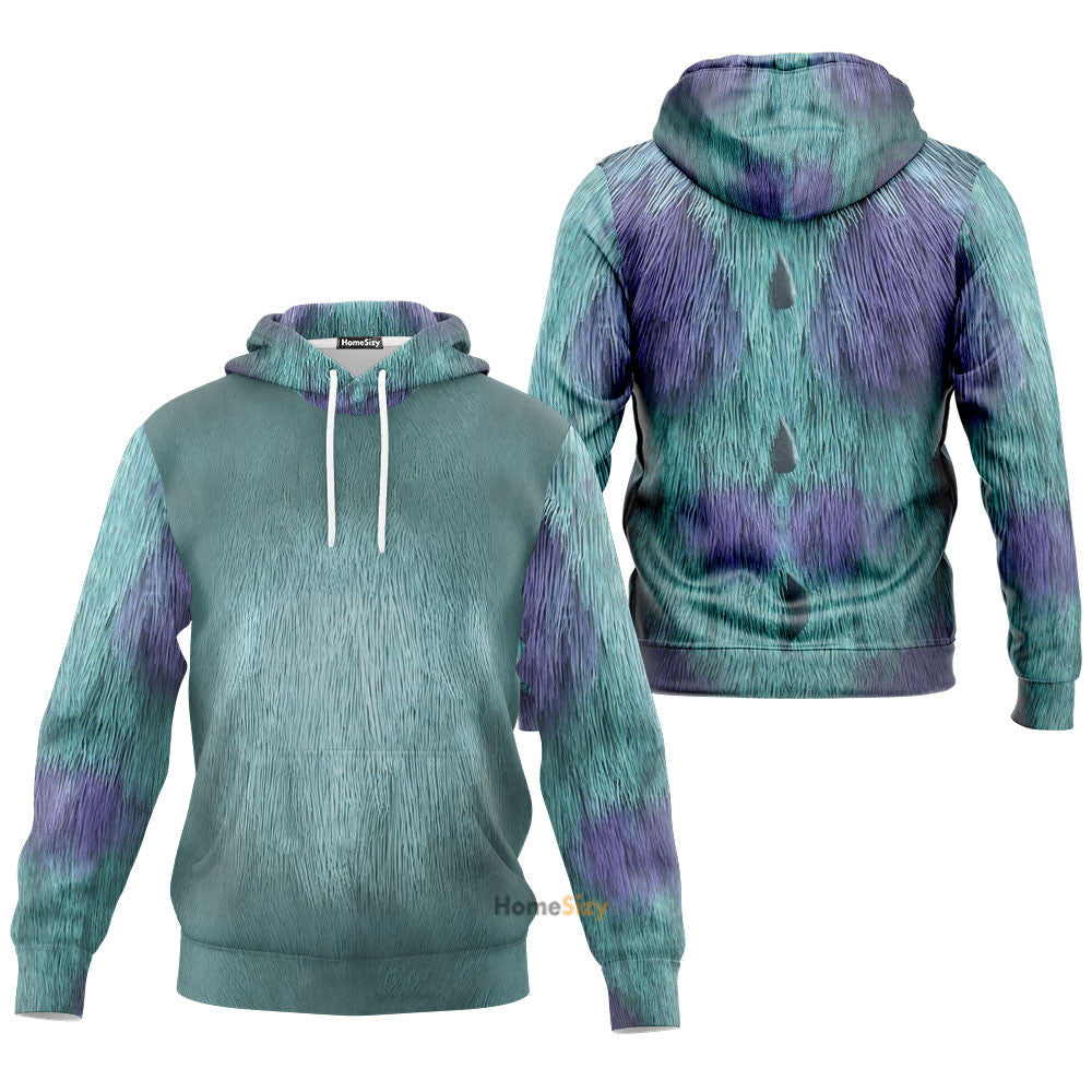 Monster Inc Sullivan Cosplay Costume Tshirt Hoodie QT208473Hf