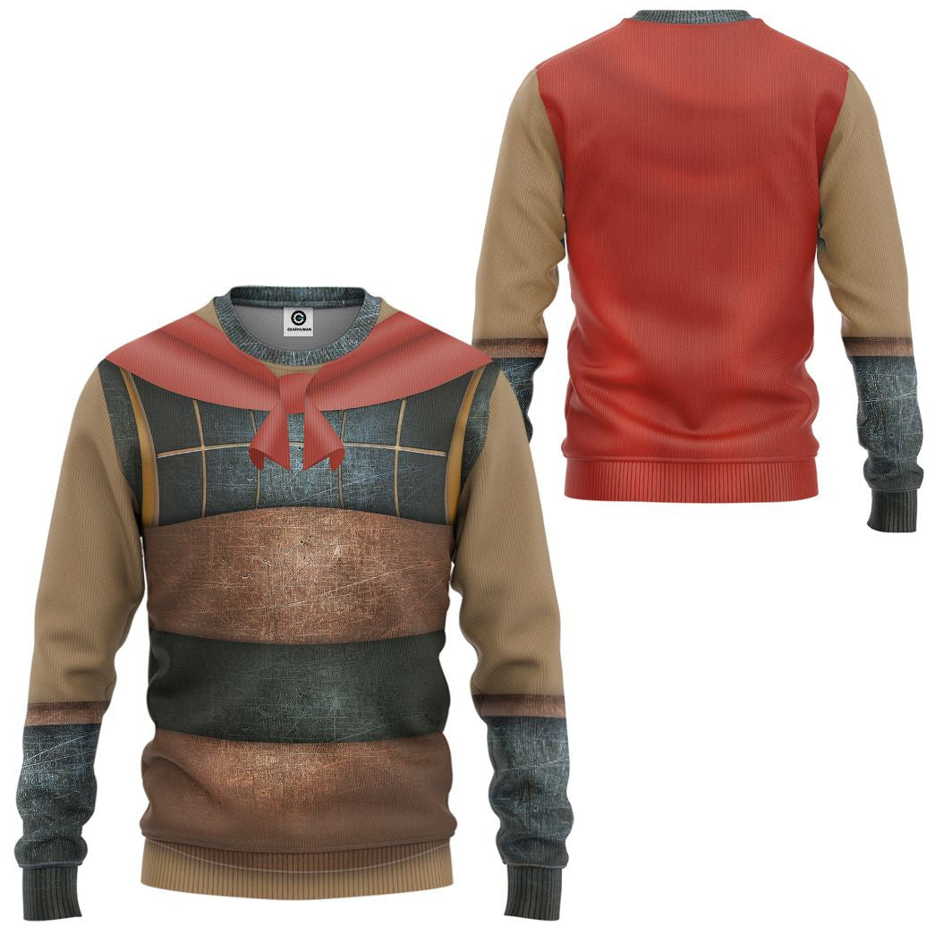 Li Shang General Mulan Cosplay Costume Tshirt Hoodie QT209371Hf