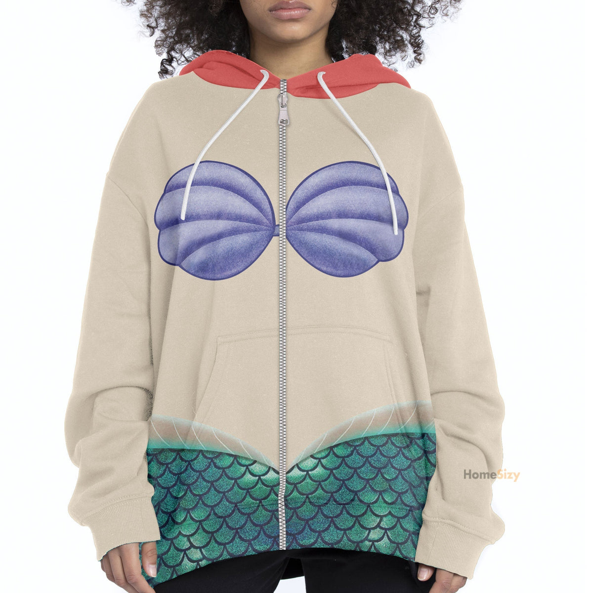 Ariel Mermaid Cosplay Costume Hoodie QT208281Hg