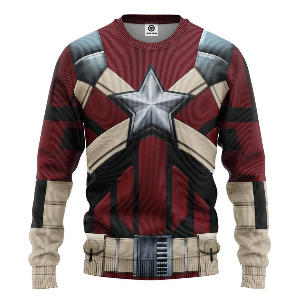 Black Widow Red Guardian Cosplay Costume Tshirt Hoodie QT209220
