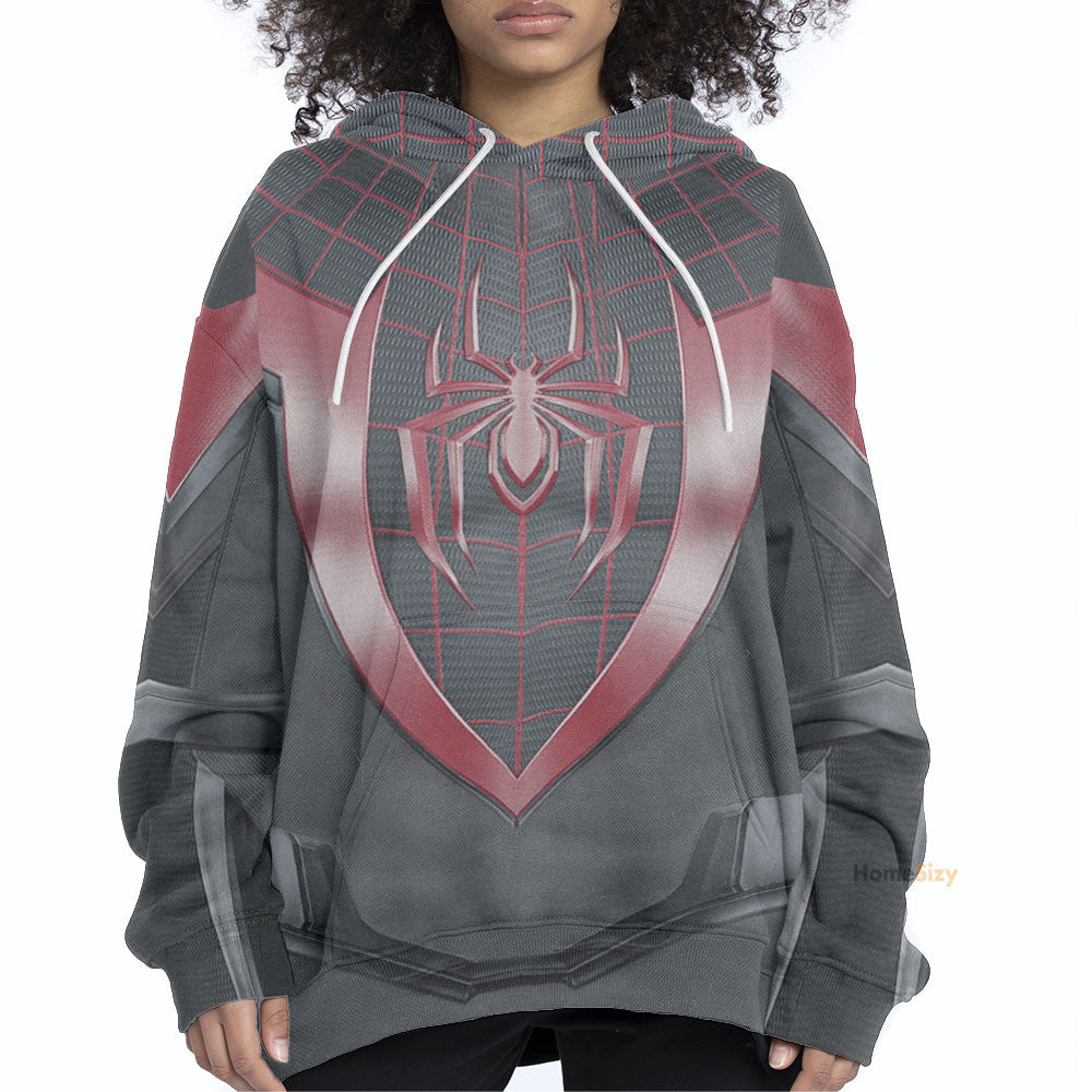 Spiderman Miles Morales Cosplay Costume Tshirt Hoodie QT208414Tf