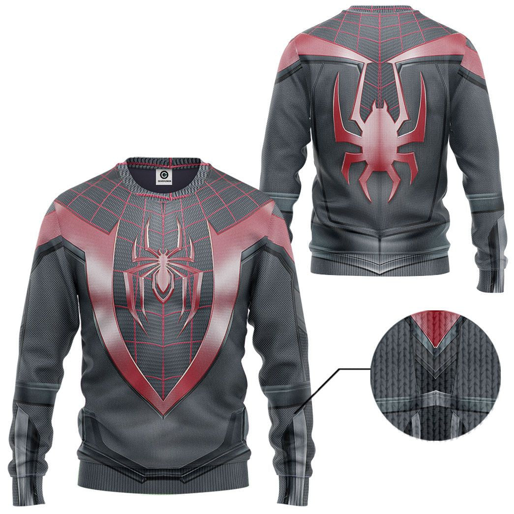 Spiderman Miles Morales Cosplay Costume Tshirt Hoodie QT208414Tf