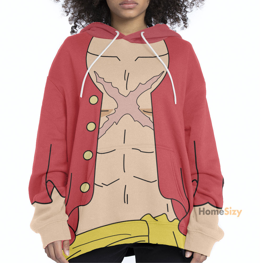 Anime OnPi Luffy Custom Cosplay Costume Hoodie QT210691Hg