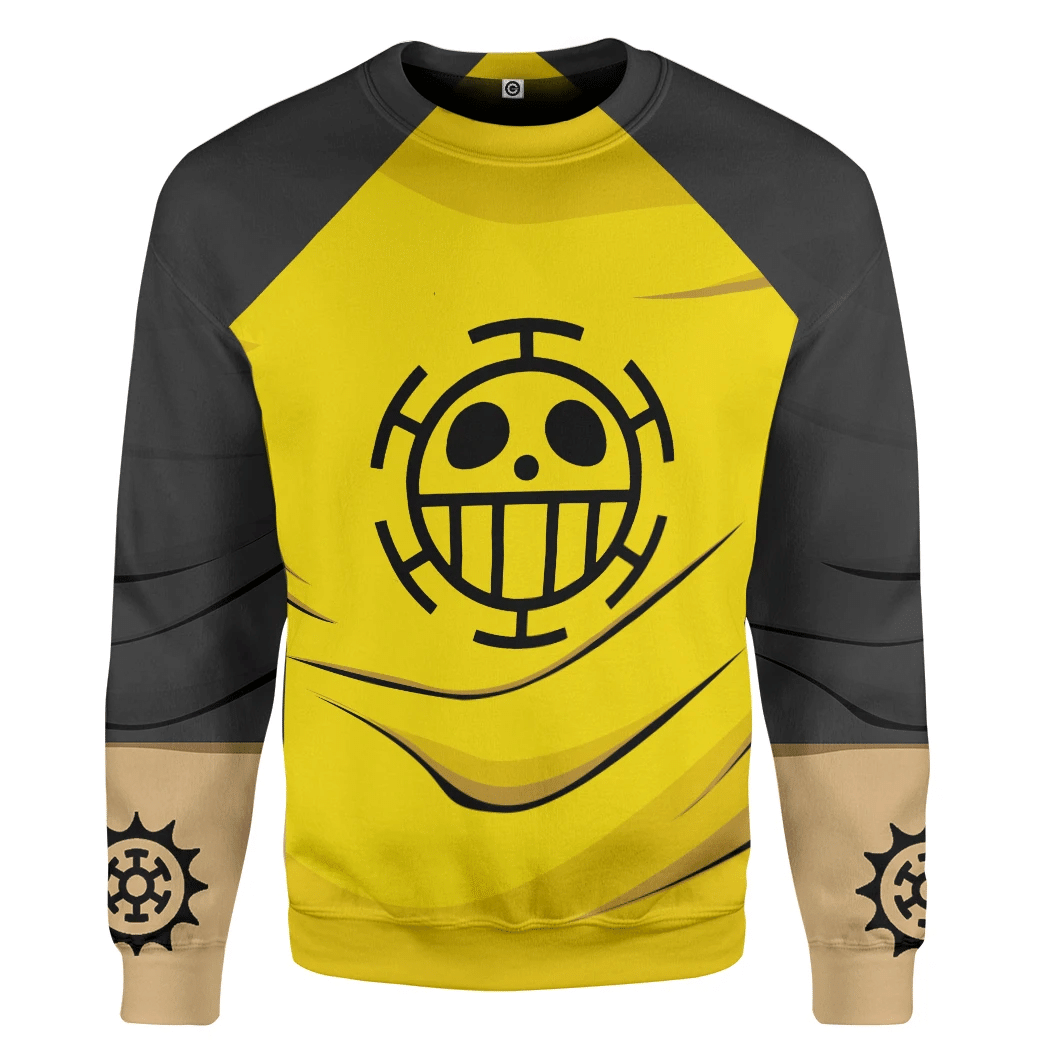 OnPi Trafalgar D.Water Law Custom Cosplay Costume Hoodie Tshirt QT207369Hf
