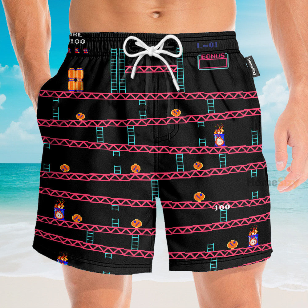 Donkey Kong Gameplay - Hawaiian Shirt & Beach Shorts