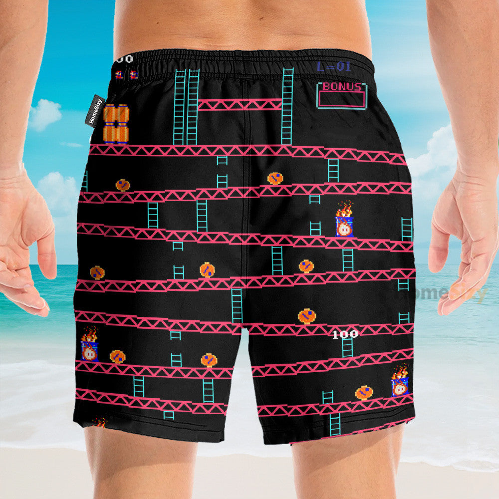 Donkey Kong Gameplay - Hawaiian Shirt & Beach Shorts
