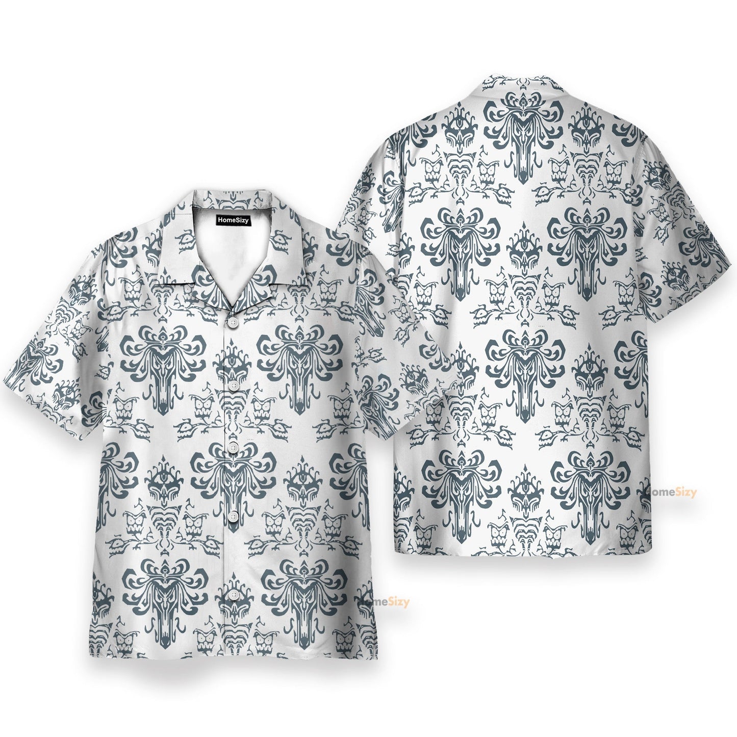 White Haunted Mansion Movie - Hawaiian Shirt & Beach Shorts