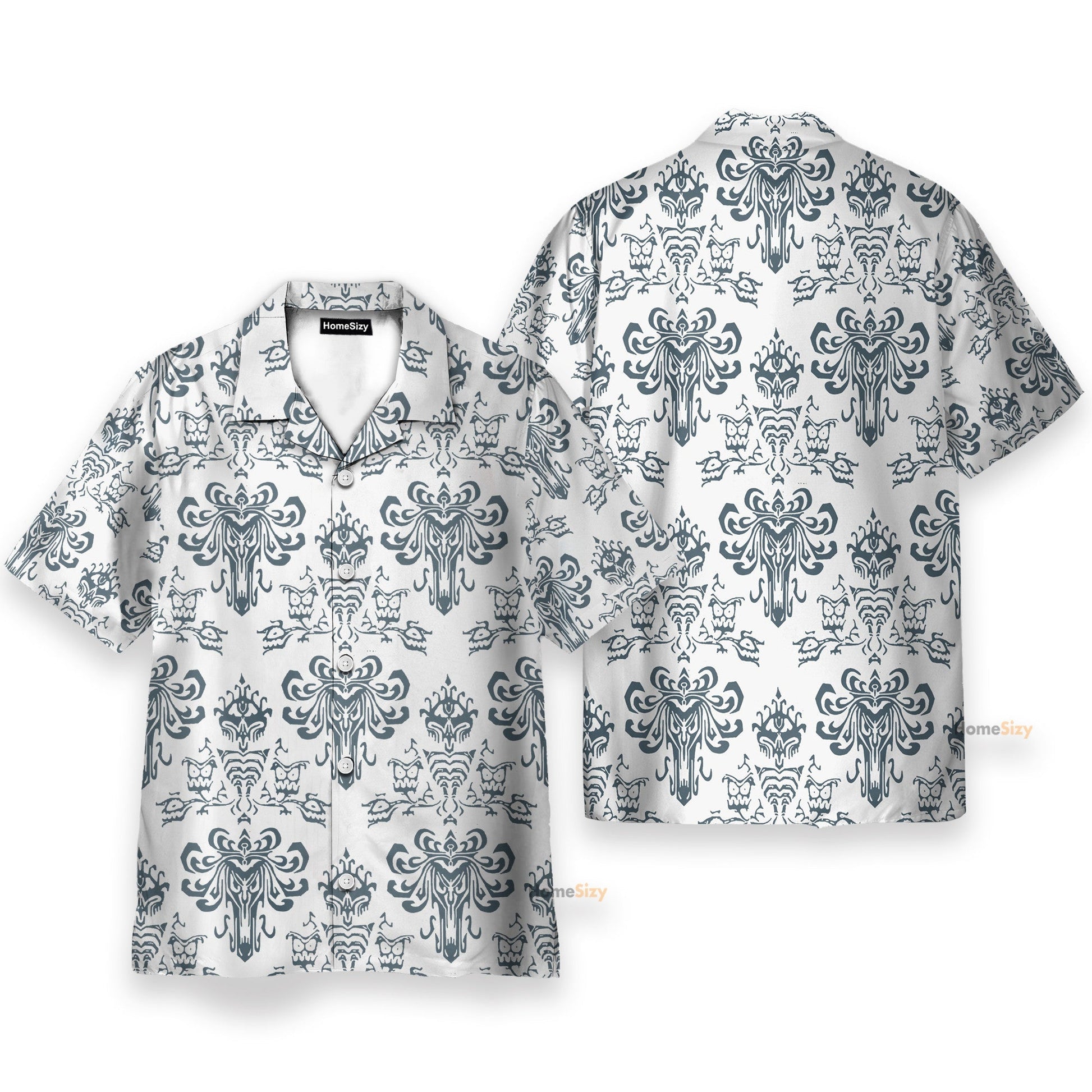 White Haunted Mansion Movie - Hawaiian Shirt & Beach Shorts