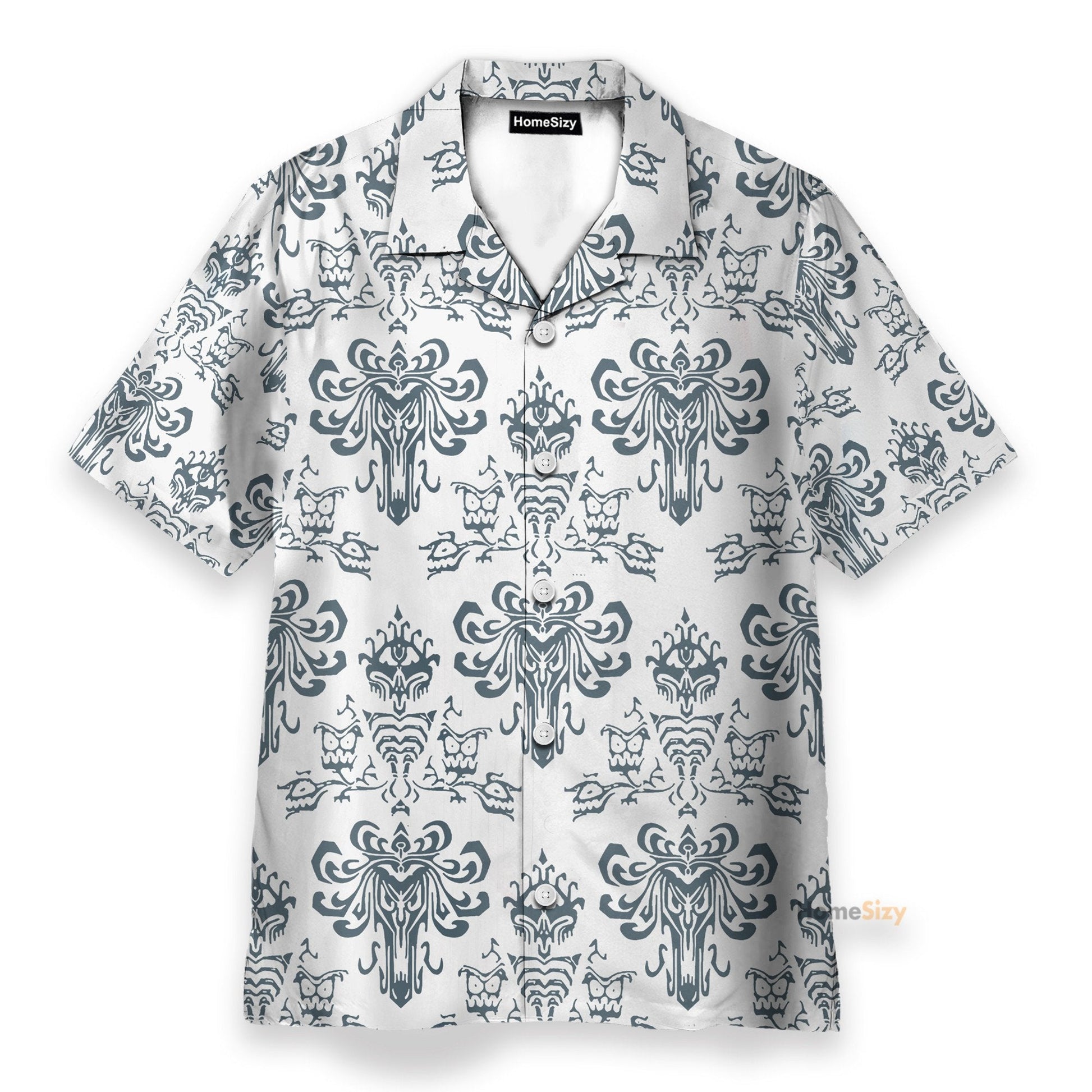 White Haunted Mansion Movie - Hawaiian Shirt & Beach Shorts