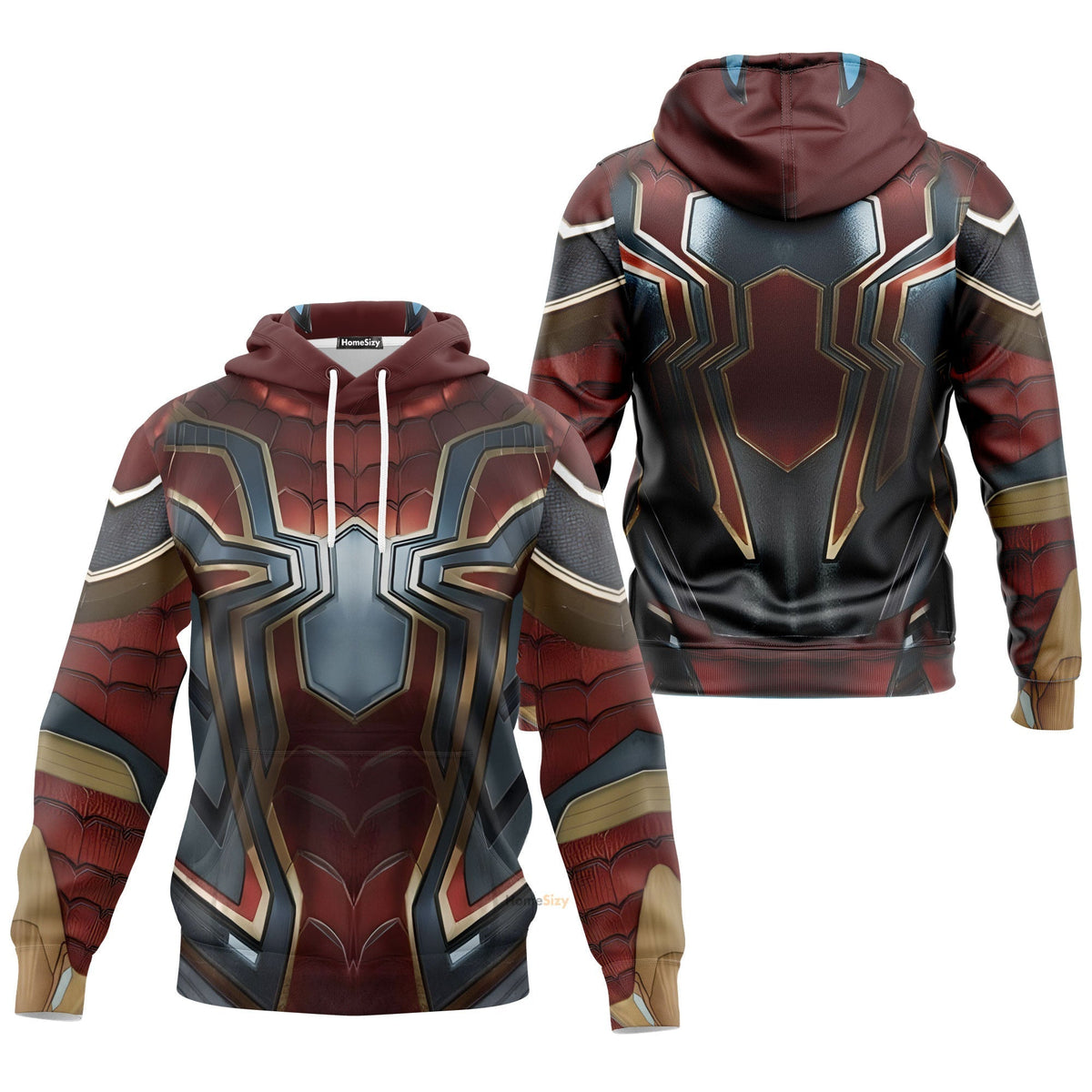 Spiderman Iron Spider Custom Cosplay Costume Hoodie QT211541Hg