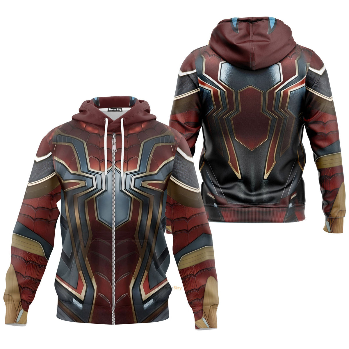 Spiderman Iron Spider Custom Cosplay Costume Hoodie QT211541Hg