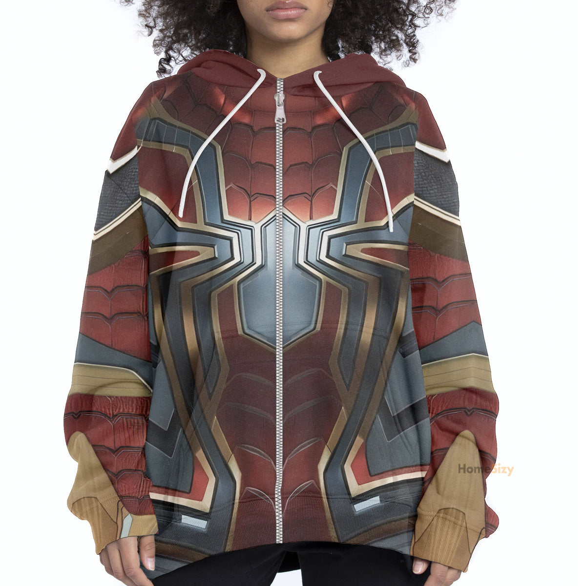 Spiderman Iron Spider Custom Cosplay Costume Hoodie QT211541Hg