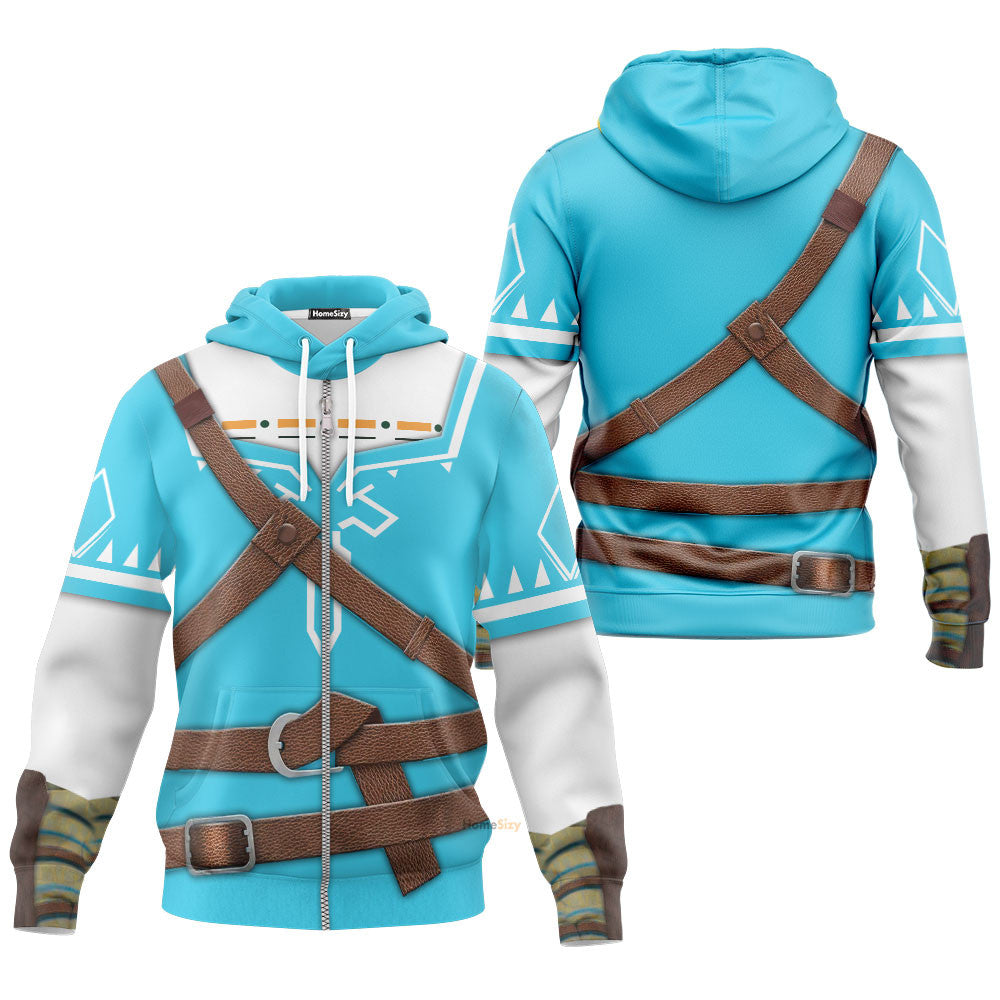 The LOZD  Link BOTW Cosplay Custom Cosplay Costume Hoodie QT206189Hf