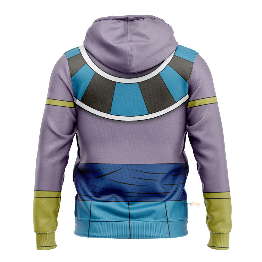 Anime DrBa Z Beerus God Jesus Of Destruction Custom Cosplay Costume Hoodie QT308039