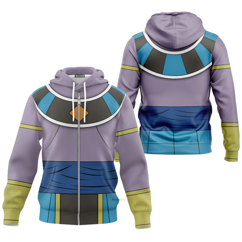 Anime DrBa Z Beerus God Jesus Of Destruction Custom Cosplay Costume Hoodie QT308039