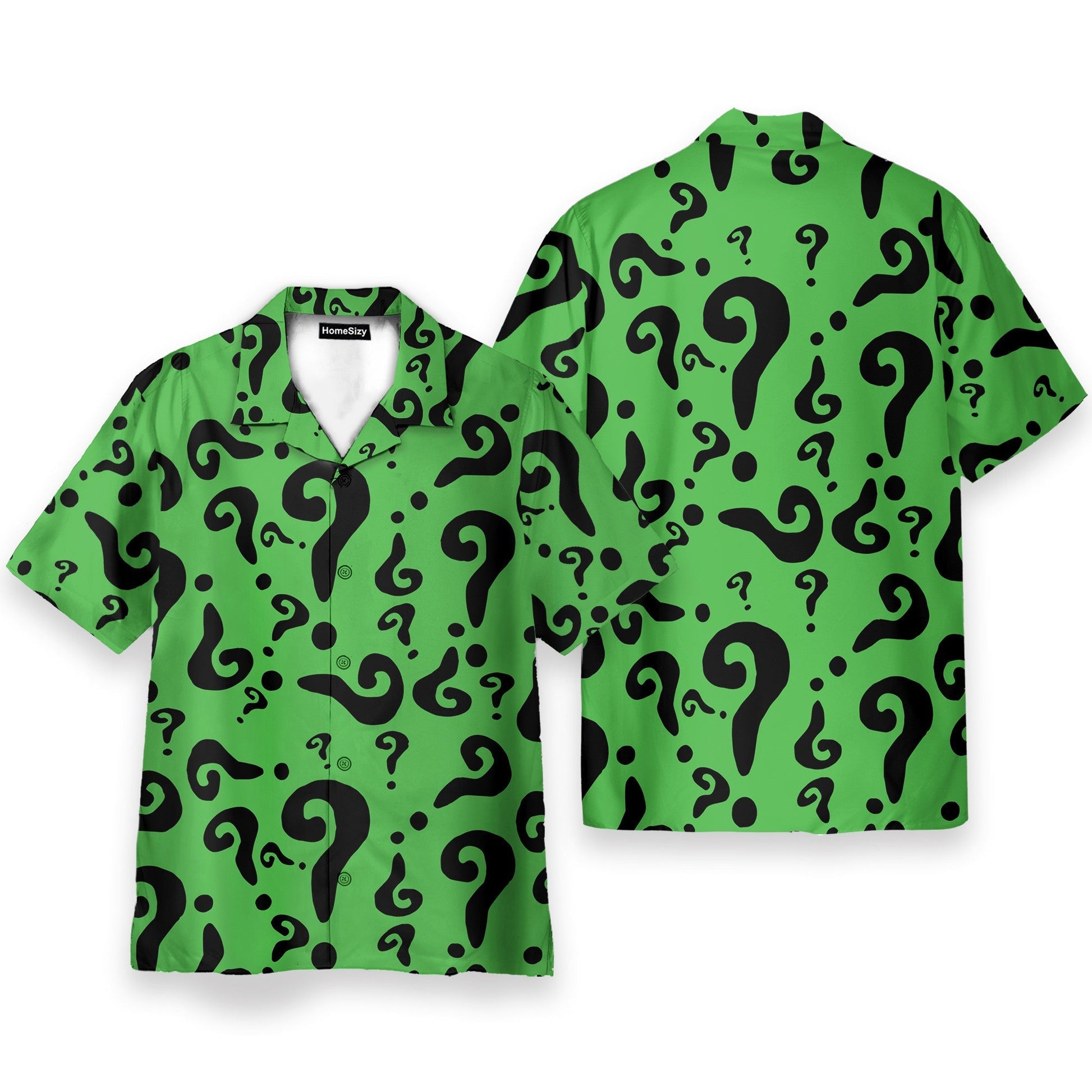 Batman The Riddler Movie Cosplay Costume - Hawaiian Shirt & Beach Shorts