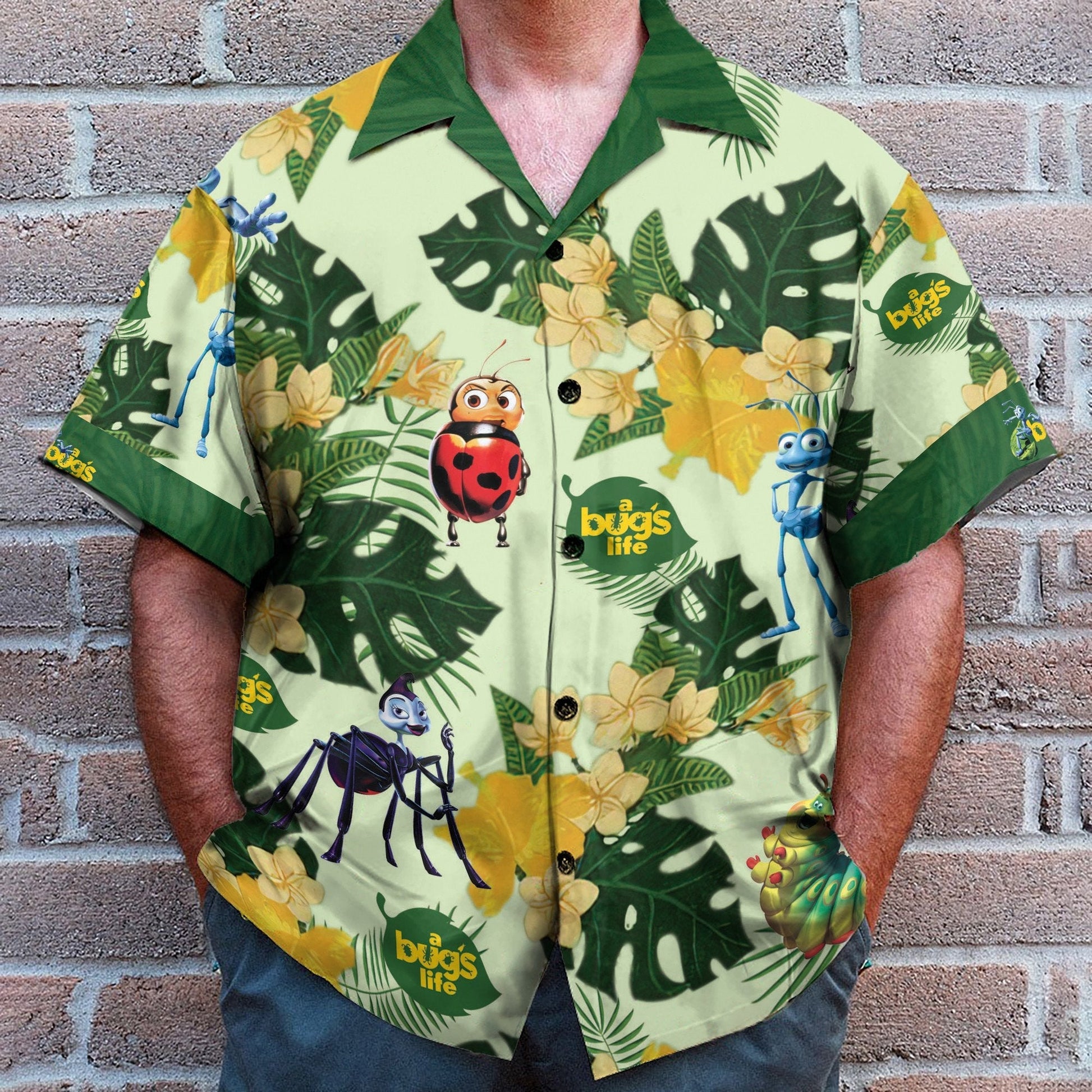 A Bug Life Funny Button's Up Shirts - Hawaiian Shirt & Beach Shorts