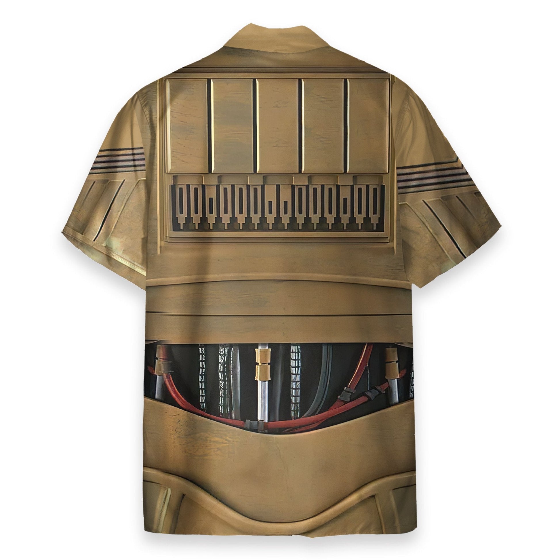 C3PO Suit Star War Movie Cosplay Costume - Hawaiian Shirt