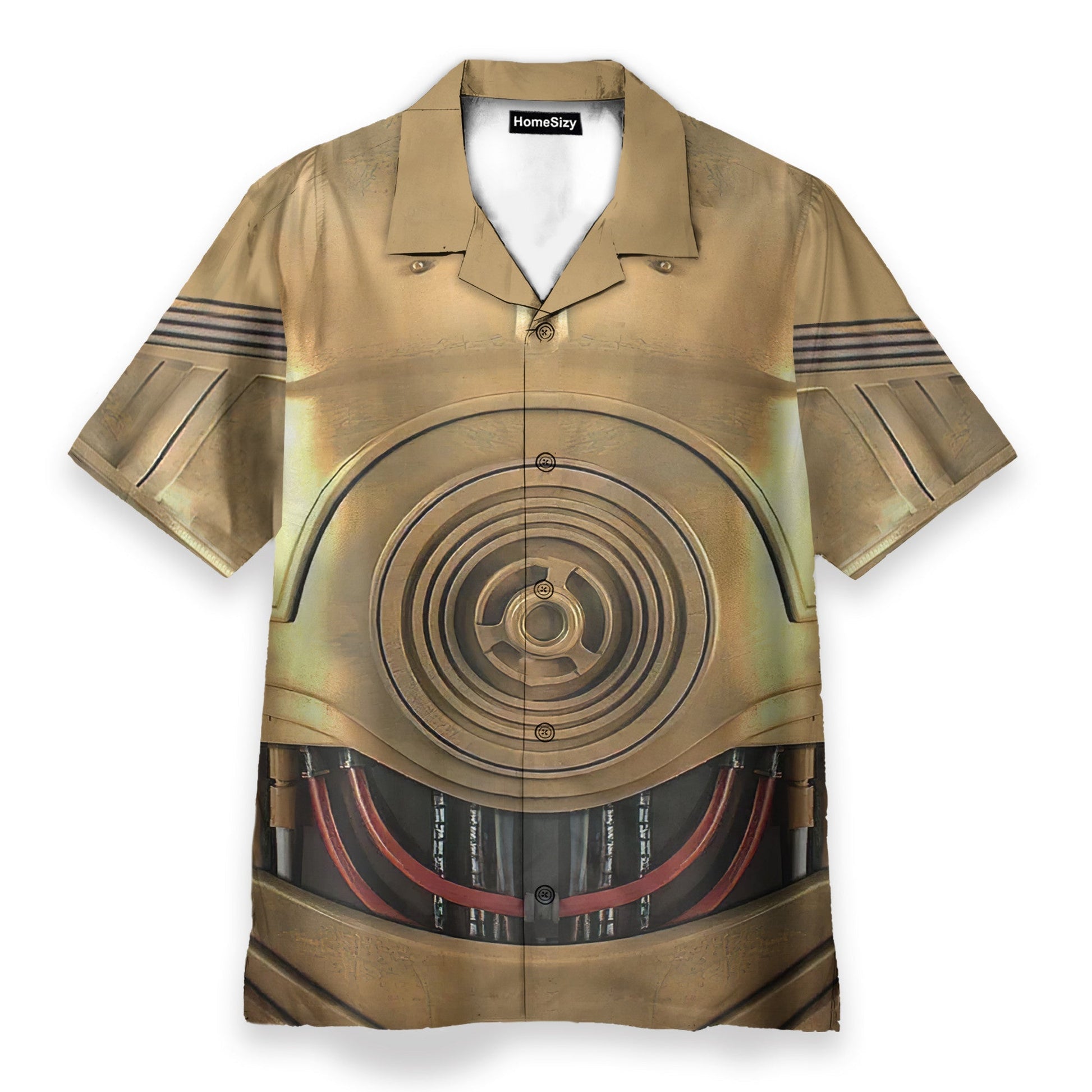 C3PO Suit Star War Movie Cosplay Costume - Hawaiian Shirt
