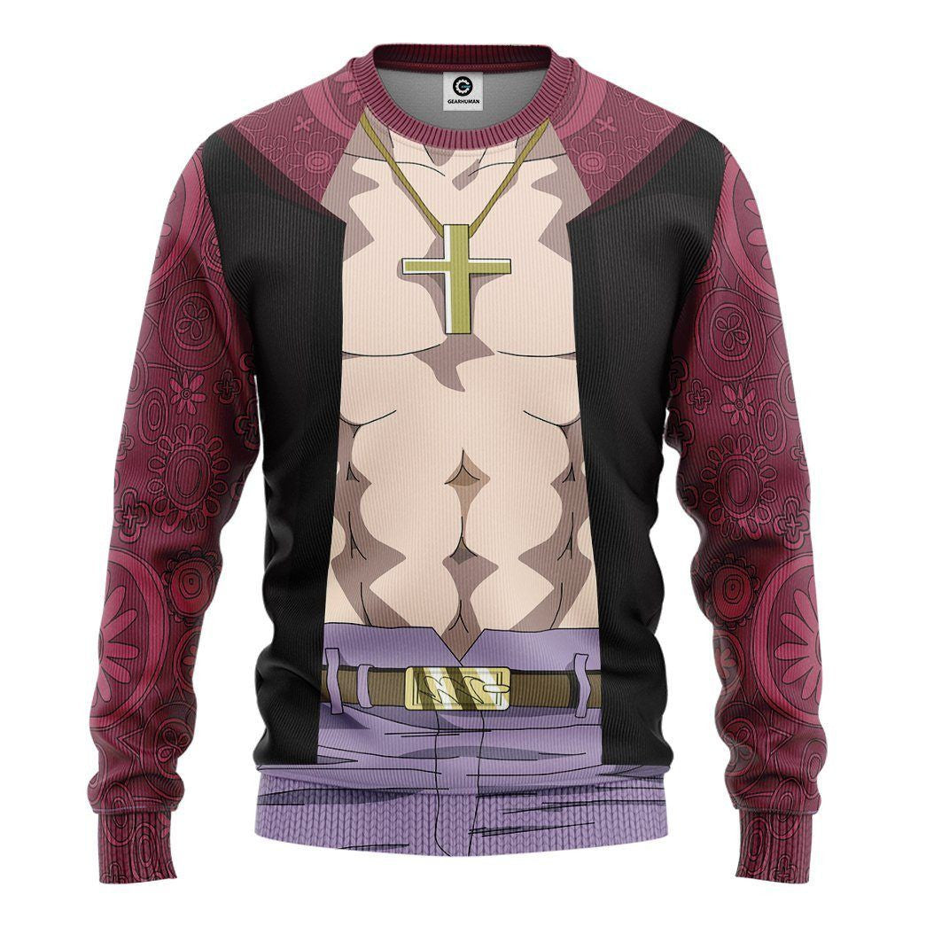Shichibukai Mihawk OnPi Custom Cosplay Costume Tshirt Hoodie QT305008Hf