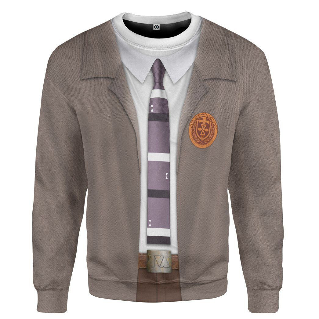 Loki TVA Variant Outfit Custom Cosplay Costume Tshirt Hoodie QT210019Hc