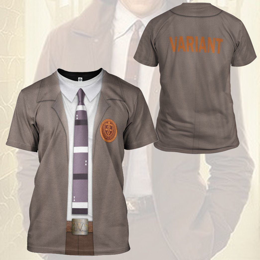 Loki TVA Variant Outfit Custom Cosplay Costume Tshirt Hoodie QT210019Hc