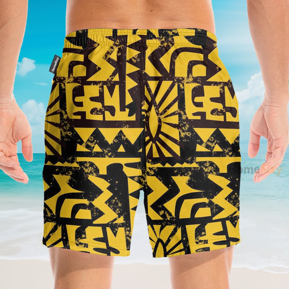 Stranger Thing Movie Eleven Yellow Cosplay Costume - Hawaiian Shirt & Beach Shorts