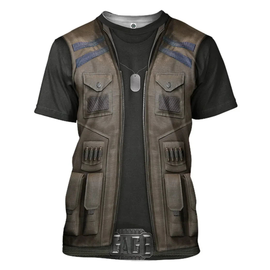 Mortal Kombat Johnny Cage - Cosplay Costume Hoodie QT209206