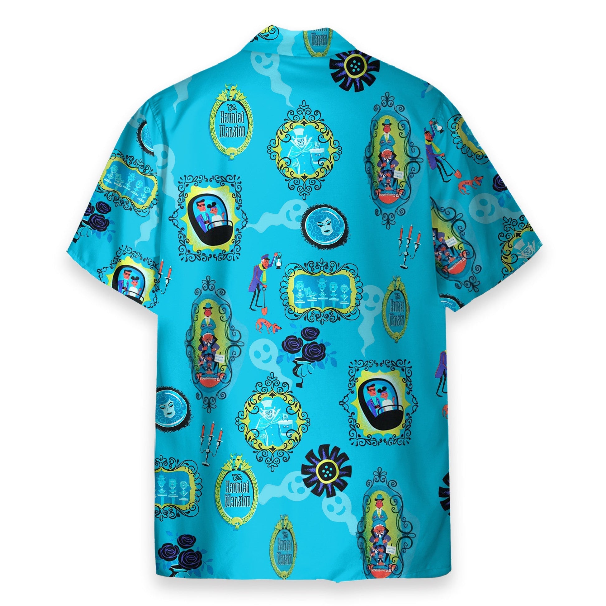 The Haunted Mansion Blue - Hawaiian Shirt & Beach Shorts