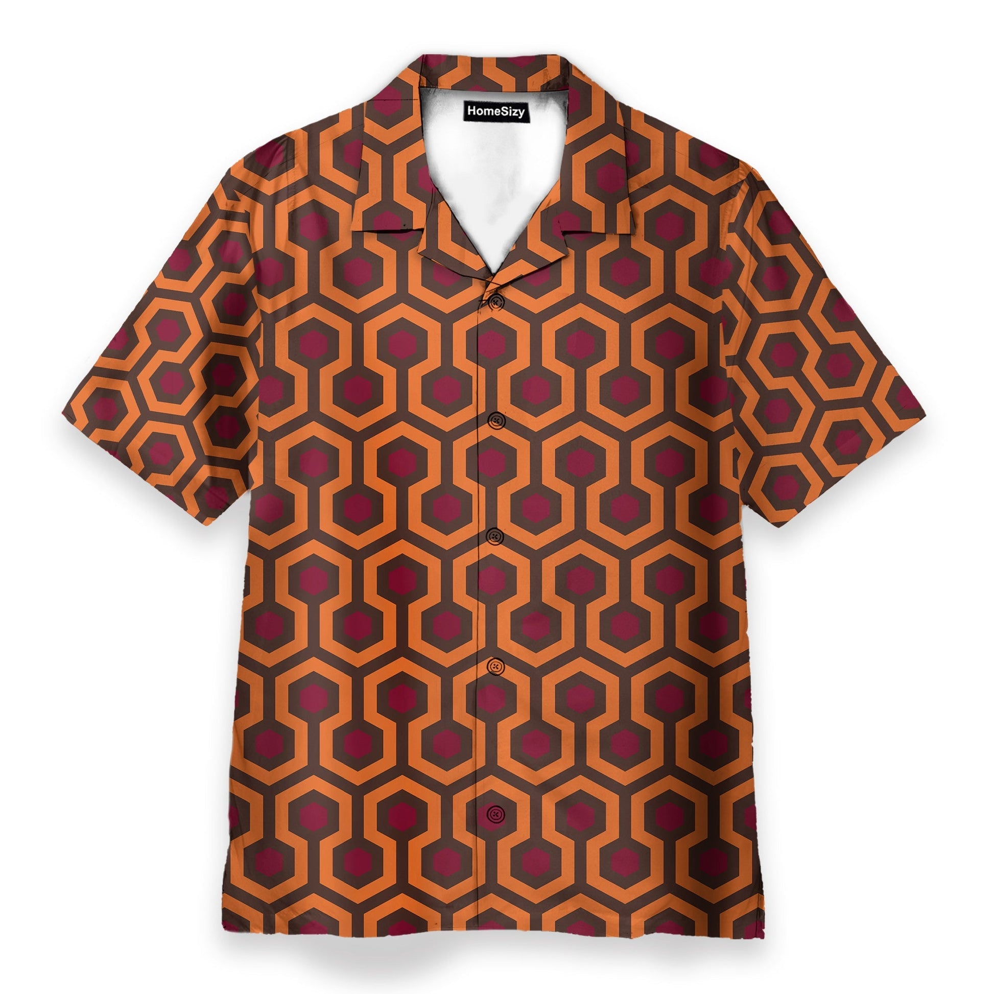 Overlook Hotel Carpet The Shining Movie Cosplay Costume - Hawaiian Shirt & Beach Shorts