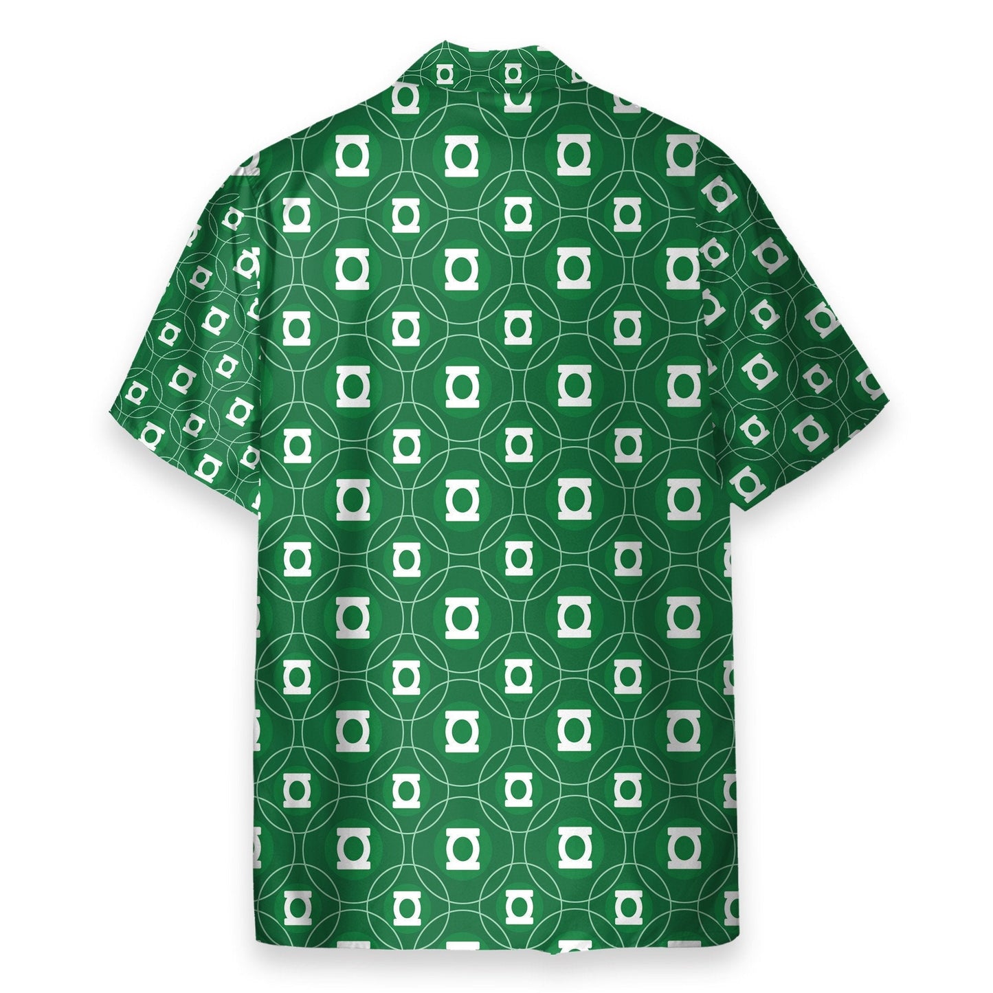 Green Lantern Men's Button's Up Shirts - Hawaiian Shirt & Beach Shorts
