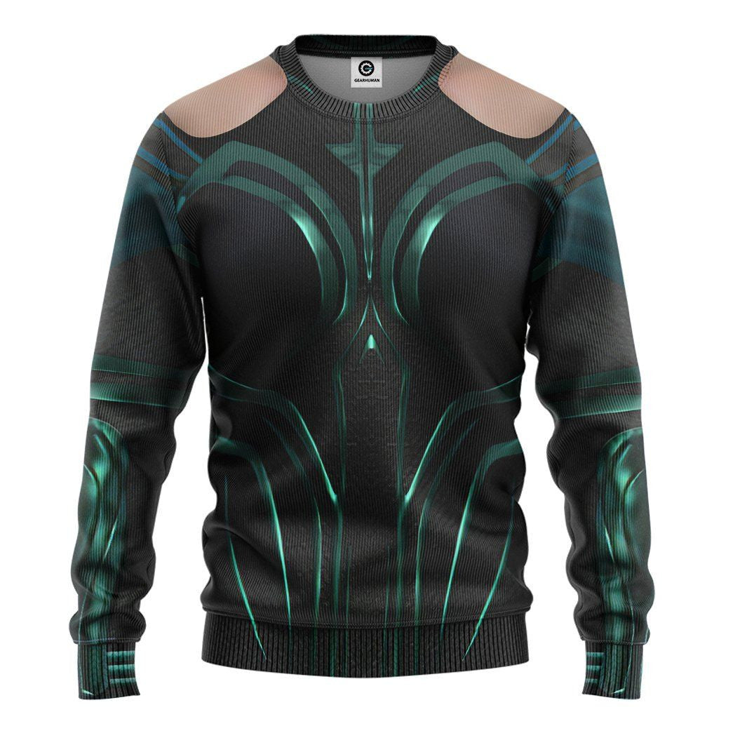 Marvel Hela Odinsdottir Custom Cosplay Costume Tshirt Hoodie QT209003Tf