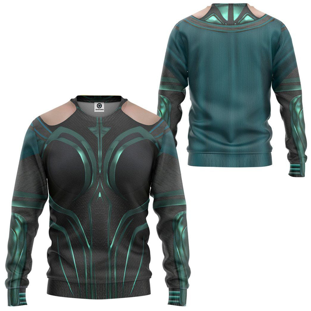 Marvel Hela Odinsdottir Custom Cosplay Costume Tshirt Hoodie QT209003Tf