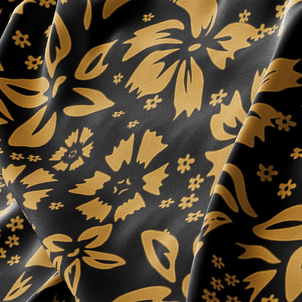 Fear And Loathing In Las Vegas Raoul Duke Gold Hibicus Hawaiian Shirt - Tazila