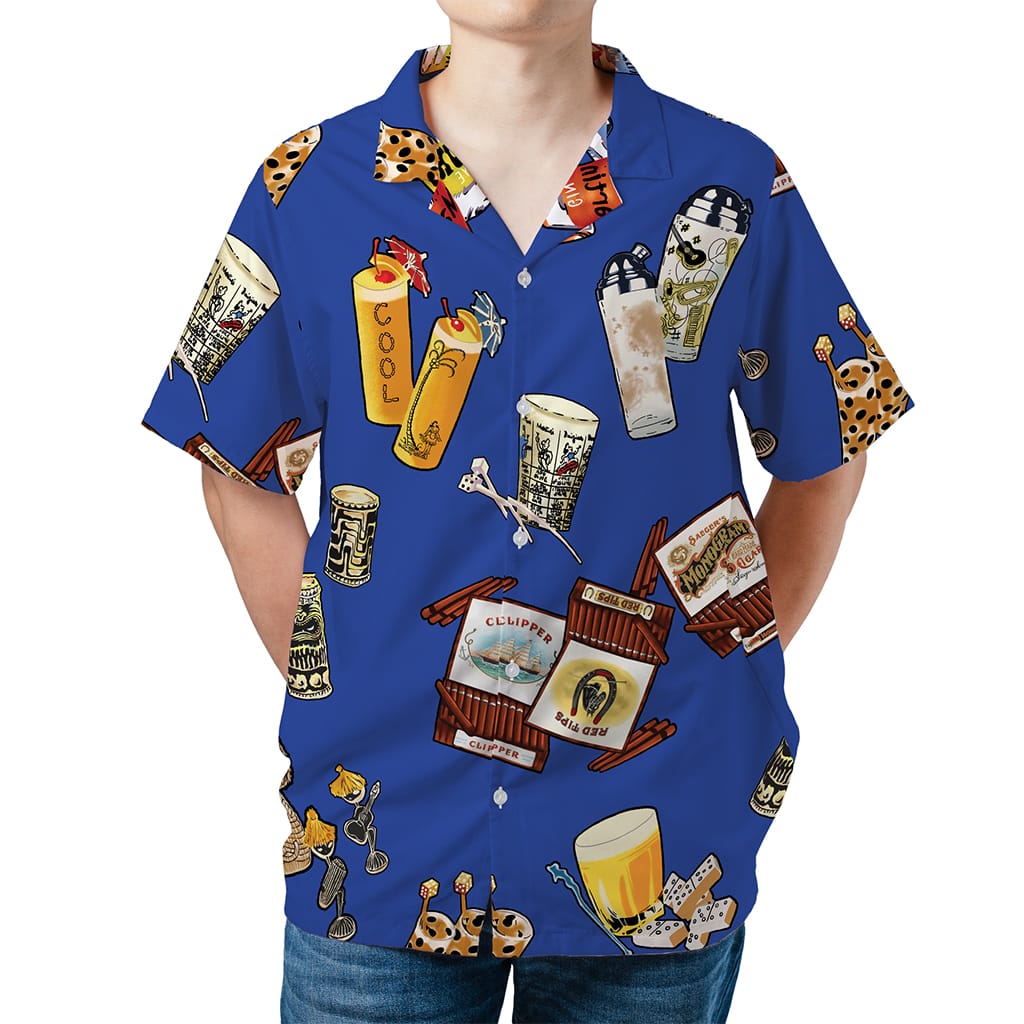 Robin Williams Tropical Bird Floral Hawaiian Shirt - Tazila