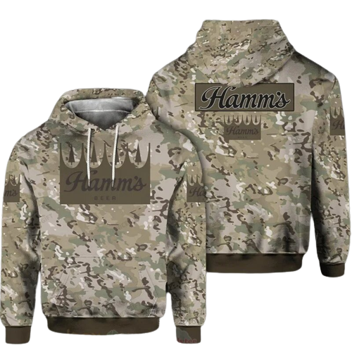 Beer Hoodie Hamm is Beer Camouflages Army Green Hoodie Awesome Beer