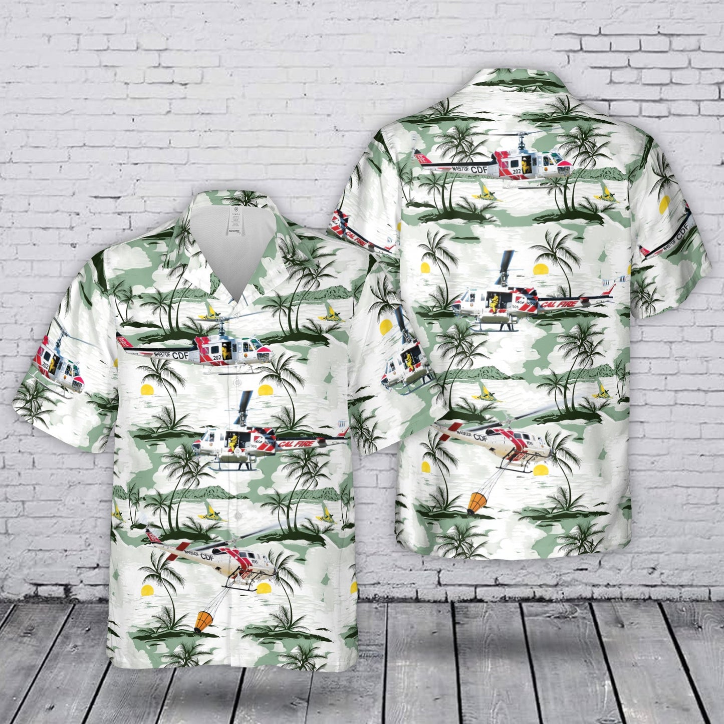 CAL FIRE Super Huey Hawaiian Shirt