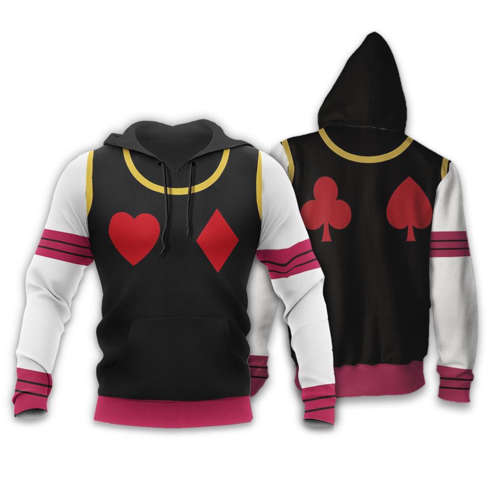 Hunter X Hunter T-shirt Hisoka Suit Costume Black White Hoodie Hunter X Hunter Merch Anime Shirt
