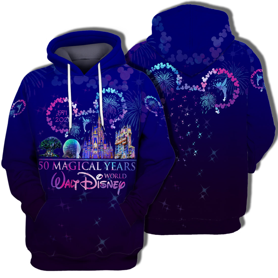 DN T-shirt 50 Magical Years Walt DN World Hoodie DN Hoodie