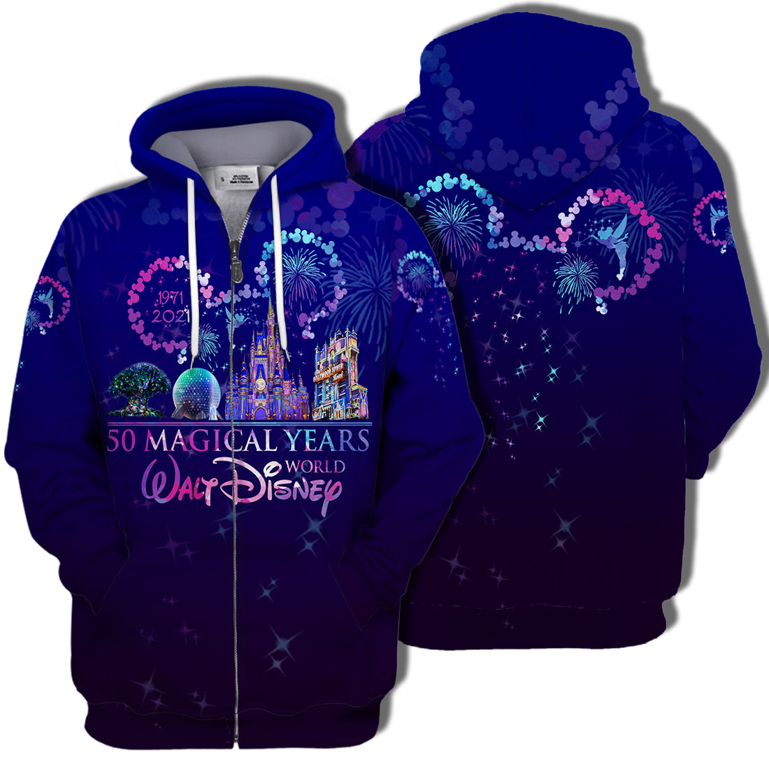DN T-shirt 50 Magical Years Walt DN World Hoodie DN Hoodie