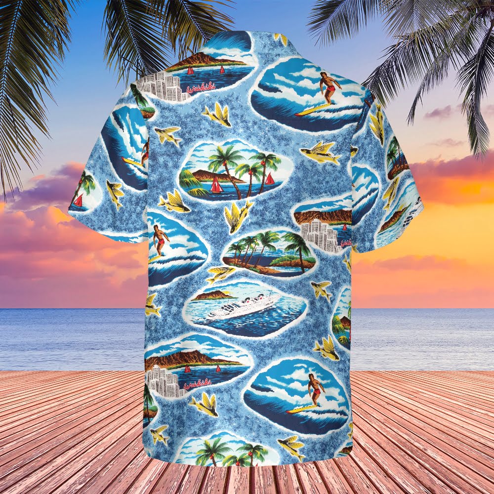 Scarface Tony Montana Tiger Red Hawaiian Shirt - Tazila
