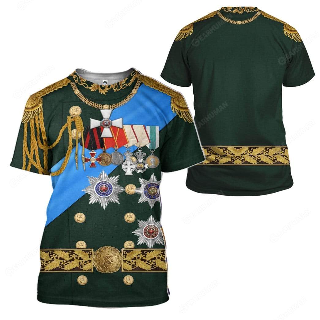 Historical T-shirt Nicholas II of Russia Costume 3d T-shirt Hoodie Adult Full Print