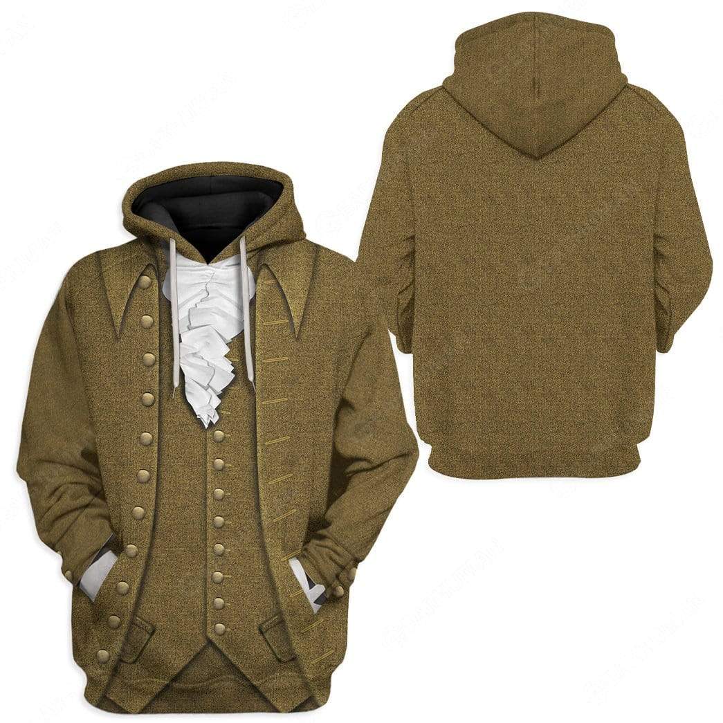 Historical T-shirt John Adams Costume 3d T-shirt Hoodie Adult Full Print