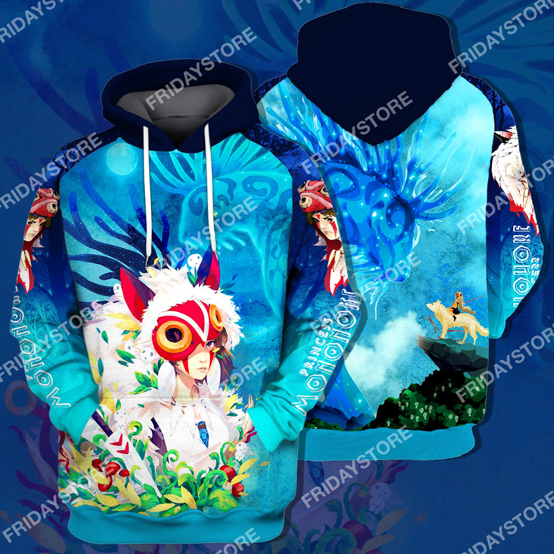 S.Ghibli T-shirt S.Ghibli Princess San And Forest Spirit T-shirt Amzing High Quality S.Ghibli Hoodie Sweater Tank